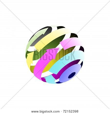Abstract Globe