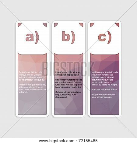 Infographic poligonal elements vertical