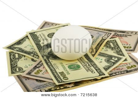 Beyaz yumurta ve dolar