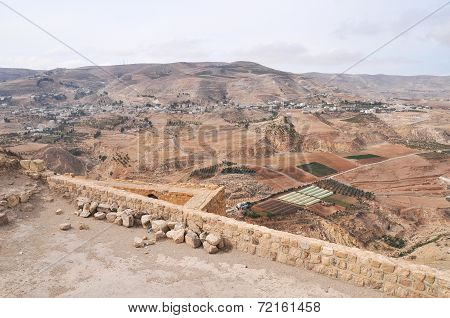 View From Al Karak/kerak Crusader Castle, Jordan