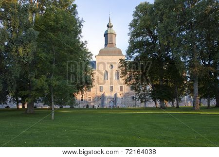 Vadstena Castle and park in Sweden.