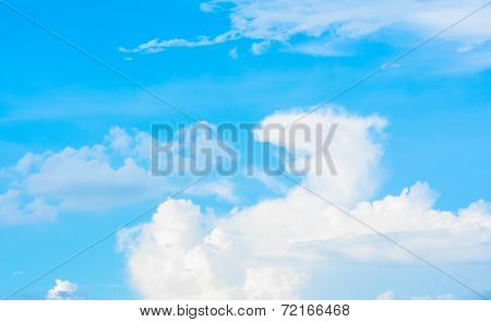 Dragon Shape Clouds And Blue Sky