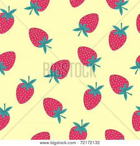 Pattern With  Strawberry - illustration