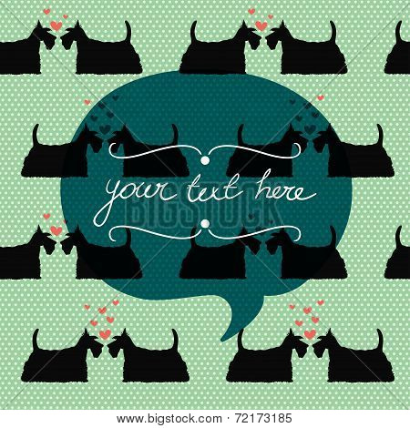 Cartoon Dogs Pattern.