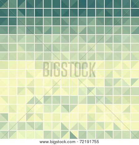 Green texture pattern from triangles and squares shapes.