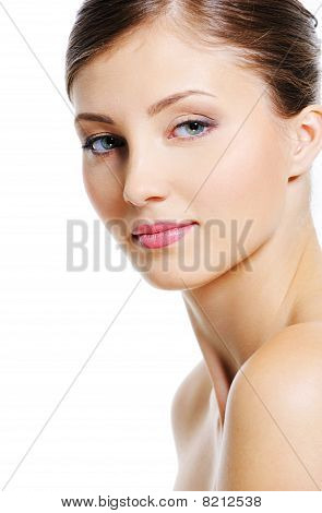 Woman Face With A Wellness Of  Skin