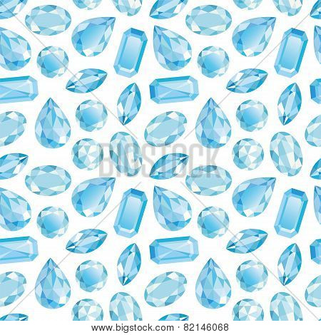 Blue Diamond Seamless Texture Vector