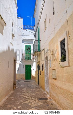 Alleyway. Fasano. Puglia. Italy.