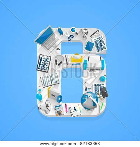 Flat number table 6.