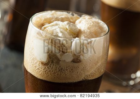 Frozen Dark Stout Beer Float