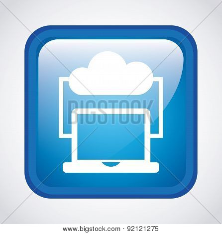 computer design over gray  background vector illustration