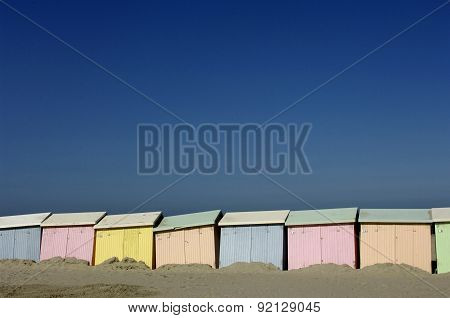 Beach Huts In Berck In Nord Pas De Calais