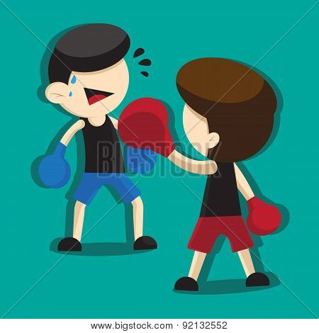 BOXING CARTOON