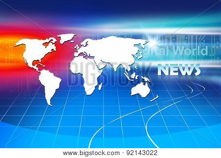 Graphical Digital World Background
