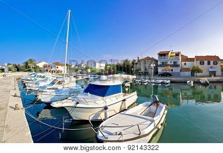 Dalmatian Village Of Diklo Waterfront View
