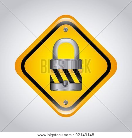 security design over gray background vector illustration