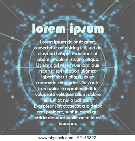 Industrial blue vector background