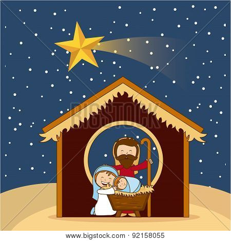 christmas design over sky background vector illustration