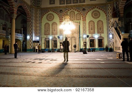 People Praying In Mosque