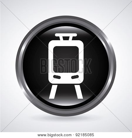 train design over gray background vector illustration