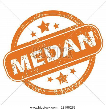Medan round stamp