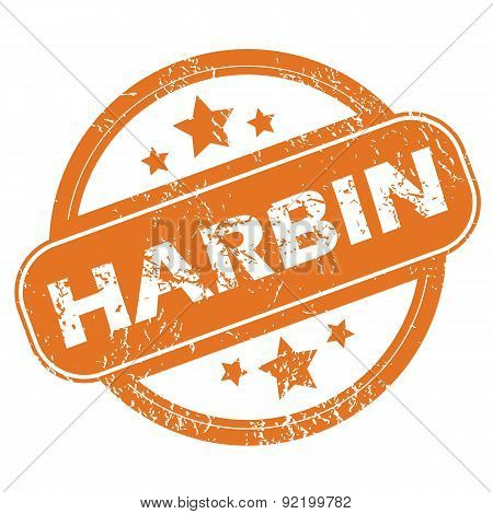 Harbin round stamp