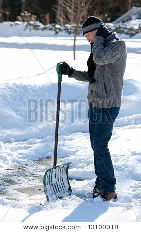 Shoveling ป้องกันการเกิดหิมะ