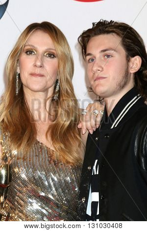 LAS VEGAS - MAY 22:  Celine Dion, Rene-Charles Angelil at the Billboard Music Awards 2016 at the T-Mobile Arena on May 22, 2016 in Las Vegas, NV