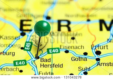 Bad Hersfeld pinned on a map of Germany