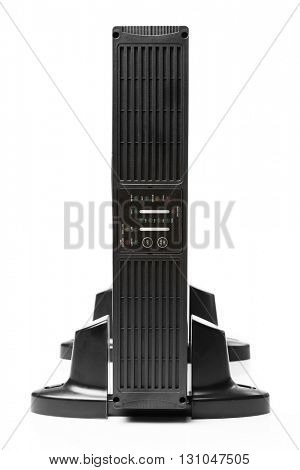 uninterruptible power supply (ups) controller, isolated on white