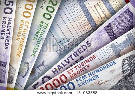 Danish Kroner Rand Background