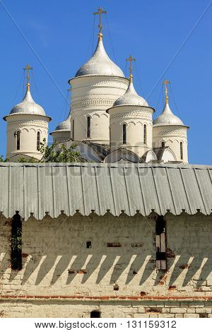 Vologda, Russia - May 29: This is Savior Cathedral of the Spaso-Prilutsky Monastery May 29, 2013 in Vologda, Russia.