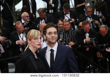 Xavier Dolan,  Producer Nancy Grant attend the Closing Ceremony of the 69th annual Cannes Film Festival at the Palais des Festivals on May 22, 2016 in Cannes, France.