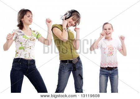 Portrait of a styled teens. Theme: TEENS, MUSIC, FAMILY