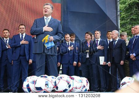 Ceremony Of The Departure Of The National Football Team Of Ukraine For The Euro-2016