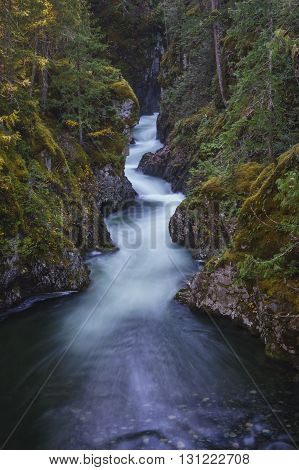 Qualicum River at near Parksville British Columbia on Vancouver Island Canada