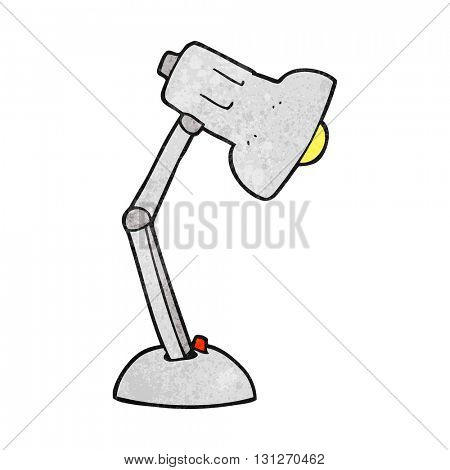 freehand textured cartoon desk lamp