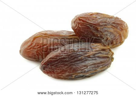date fruit on a white background