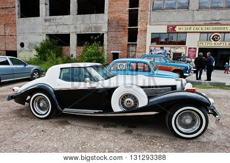 Podol, Ukraine - May 19, 2016: Phillips Berlina Coupe, Old Vintage Neo Classic Car, Built In Pompano