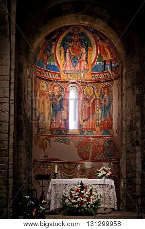 Interior Church Of Santa Maria De Taull, Catalonia, Spain