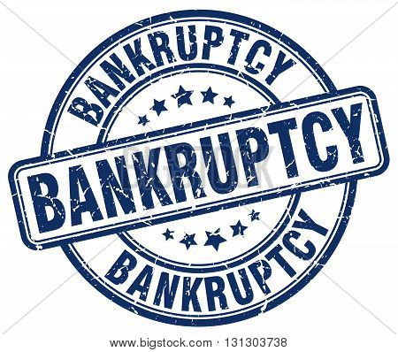 bankruptcy blue grunge round vintage rubber stamp.bankruptcy stamp.bankruptcy round stamp.bankruptcy grunge stamp.bankruptcy.bankruptcy vintage stamp.