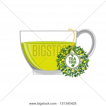 Green tea with lemon. Tea - Hot Drink, Tea Cup, Afternoon Tea, Cup, Tea bag