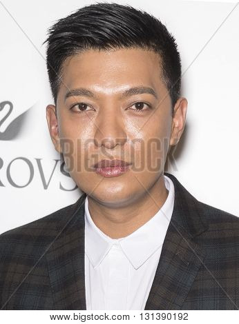 New York City USA - May 24 2016: Bryanboy attends Swarovski #bebrilliant event at The Weather Room - Rockefeller Center