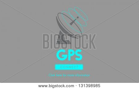 Boardcast Data Transmission GPS Navigation Concept