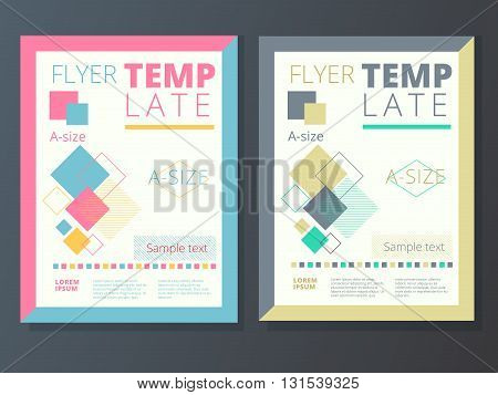 Abstract background corporate flyer brochure design in A4 size template