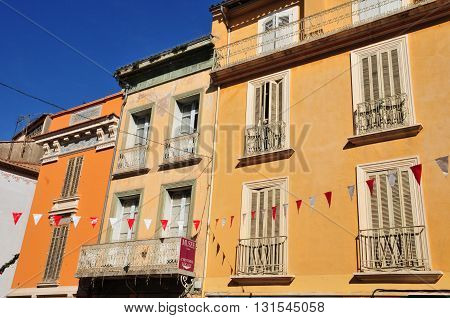 Frejus; France - april 16 2016 : old house in the city center