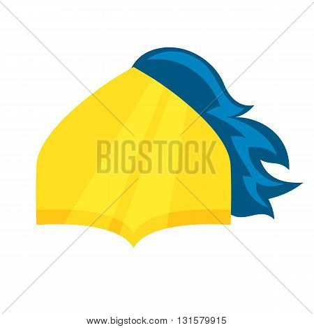 Super hero helmet. Superhero mask for face character in flat style. Masks of heroic, savior or superhero. Comic super hero helmet vector illustration. Super hero photo props. Super hero helmet vector