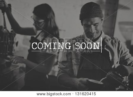 Coming Soon Change Difference Future Innovation Concept