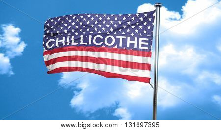 chillicothe, 3D rendering, city flag with stars and stripes