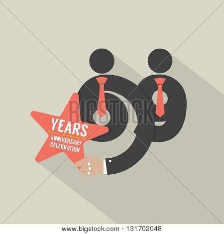 69th Years Anniversary Typography Design Vector Illustration. EPS 10